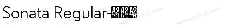 Sonata Regular字体转换